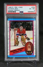 1989-90 O-Pee-Chee Patrick Roy #322 PSA 6 EX-MT Vezina Trophy