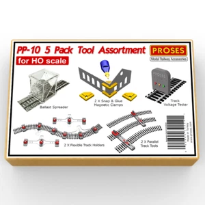 5 PACK! Proses Smart Tools for Ballasting, Track Laying, Testing, Building (HO) - Picture 1 of 6