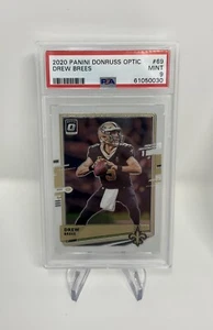 2020 Donruss Optic Drew Brees 69 PSA-Graded 9 Mint Card - Picture 1 of 2