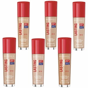 Fondotinta copertura completa Rimmel finitura duratura 25 ore peso spf20 30 ml