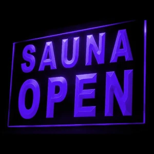 160029 SAUNA Massage Body Display  LED Light Neon Sign - Picture 1 of 7
