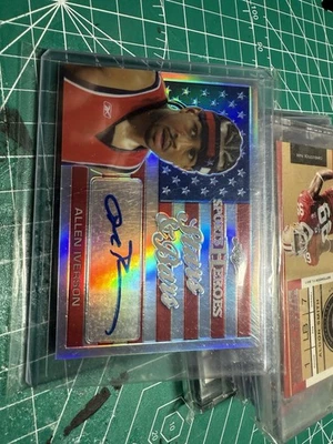 2017 Leaf Metal Sports Heroes Stars and Bars Autographs Allen Iverson - Image 1 of 2