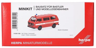 HERPA - VOLKSWAGEN T3 Pompiers - 1 pezzo da assemblare - 1/87 - HER012591-002 - Immagine 1 di 4