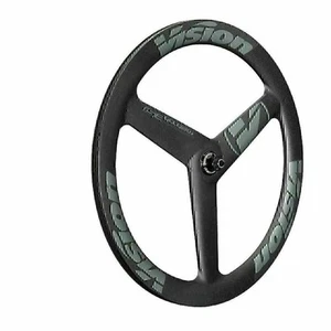 Vision Metron Rear Wheel 3 Spoke Aero Triathlon Clincher Center Lock Disc Brake - Picture 1 of 8