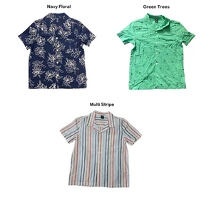 GAP Kid Infant Toddler Youth Boys Short Sleeve Button Down Collared Cabana Shirt - Picture 1 of 7