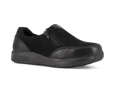 Rockport Works Women's truStride Steel Toe Side- Zip Work Shoe Black - RK500 Col - Image 1 of 2