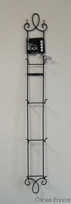 Tripar Augusta Vertical Black Display Rack for Four 6 1/2" - 8 1/4" Plates, 43" - Image 1 of 4