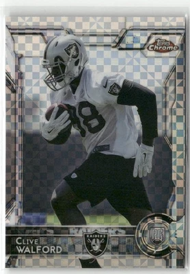 2015 Topps Chrome - Rookies Clive Walford #156 (RC)  X-fractor - Image 1 of 2