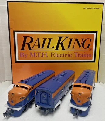 MTH 30-2311-1 JERSEY CENTRAL F-3 ABA DIESEL ENGINE SET WITH PROTO-SOUND 2.0 NIB - Image 1 of 4