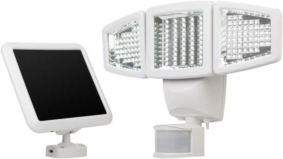 SunForce 150 LED Triple Head Solar Motion Light 1000 Lm. 180 Degrees Detection