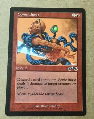 Sonic Burst Magic the Gathering MTG Exodus 103/143 No Play (M/NM) - Image 1 of 3