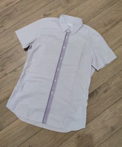 Prada Men’s Button Up Short Sleeve Shirt Teal size 45 - Picture 1 of 12