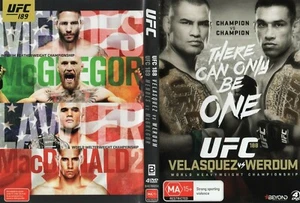 UFC # 188 / 189 McGregor / Velasquez / Werdum (DVD, 2015, 4-Disc Set) Region 4 - Picture 1 of 1