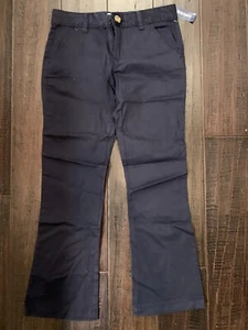 NEW OLD NAVY Uniform School Bootcut Pants Navy Blue for Girls 8 Plus - Picture 1 of 1