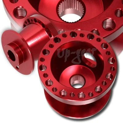 Adaptador de cubo de 6 orificios para volante de aluminio Nissan Altima Red T6061 1993-2006 Foto 1 de 3