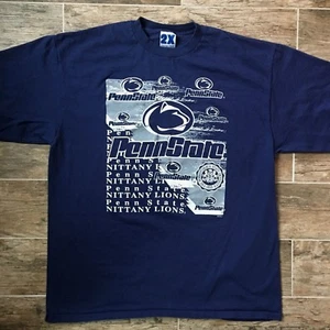 Rare Vintage Penn State National Champions Shirt XXL 90s NCAA 2XL Rose Bowl PSU - Picture 1 of 3