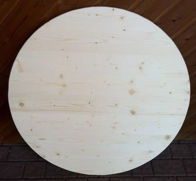 Tischplatte 40cm 27mm rund Holzscheibe Dreischichtplatte Weinfass Stehtisch - Bild 1 von 1