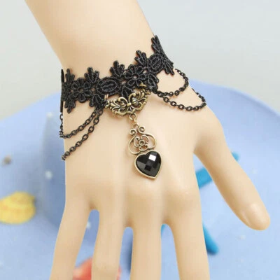 Pulsera retro de encaje para mujer Vampire Love europea y americana Foto 1 de 4