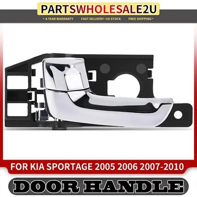 Manija de puerta interior cromada para conductor delantero o trasero para Kia Sportage 2005-2009 2010 Foto 1 de 4