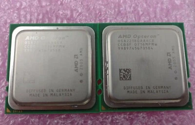 MATCHED PAIR AMD Opteron OSA2220GAA6CX 2M, 2.80 GHz, 1GHz 2200 Dual-Core  - Image 1 of 3