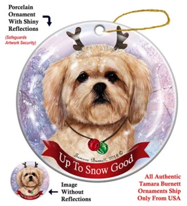 Up to Snow Good Ornament - Brown Lhasa Apso - Picture 1 of 1