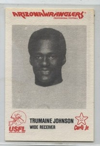 1984 Carl's Jr. #3  Trumaine Johnson  Arizona Wranglers USFL