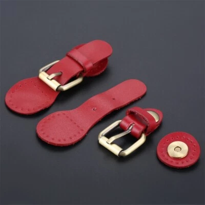 1pc Leather Buckle Handbag Making Fastener Magnetic Snap on Spare Parts 95*31mm - Image 1 of 4