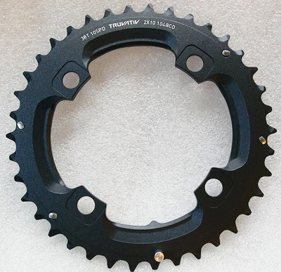 Plato SRAM Truvativ MTB 2x10 Velocidad 38T con Largo L-Pin Negro, Nuevo en Caja Foto 1 de 2