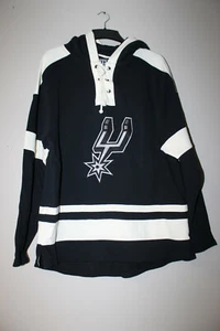 New NBA San Antonio Spurs old time jersey style mid weight cotton hoodie men L - Picture 1 of 3
