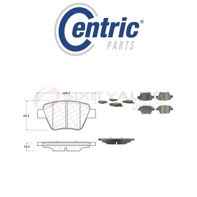 Centric C-TEK Metallic Disc Brake Pads for 2010-2012 Audi A3 Quattro 2.0L L4 ti - Image 1 of 4