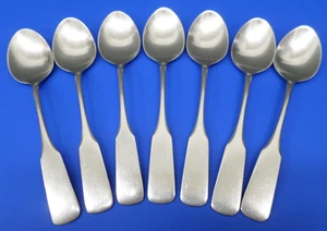 7 WMF Cromargan PILGRIM Older Satin Stainless Germany Flatware OVAL SOUP SPOONS - Picture 1 of 8