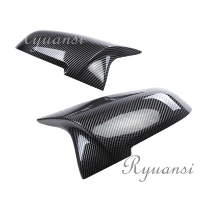 Carbon Fiber Side Mirror Cover Cap Replace For BMW F20 F21 F30 F32 F36 320i 328i - Imagem 1 de 4