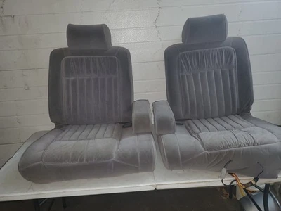 1988 89 90 福特有限公司 Crown Victoria Grand Marquise 前布座椅灰色水桶 — 第 1/4 张图片