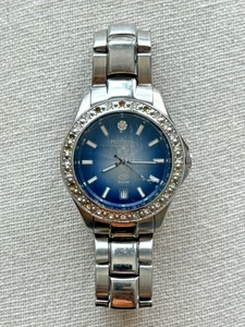 Vintage Fossil Blue (AM-3803) Edelstahl mit blauem Zifferblatt Unisexuhr - (AS-IS) - Bild 1 von 5