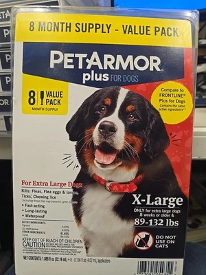 Pet Armor Plus Prevención de pulgas y garrapatas para perros 89-132 lb - 5313 Foto 1 de 4