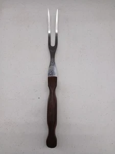 Cutco No. 27 Carving Fork Vintage Brown Handle 11-5/8" TOTAL LENGTH - Picture 1 of 5
