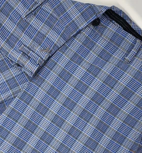 Pantalones Cortos Tommy Bahama Seersucker Para Hombre 35 Azul Cuadros Cintura Expandible Elastizados 9.5" - Imagen 1 de 10