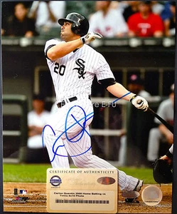 CARLOS QUENTIN Signed White Sox 8x10 Photo Steiner Certified Autograph with COA - Picture 1 of 3
