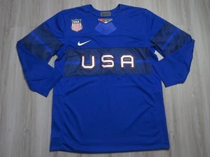 Nike Team USA Official 2022 Beijing Olympics Hockey Jersey Navy Blue Men's Large - Picture 1 of 6