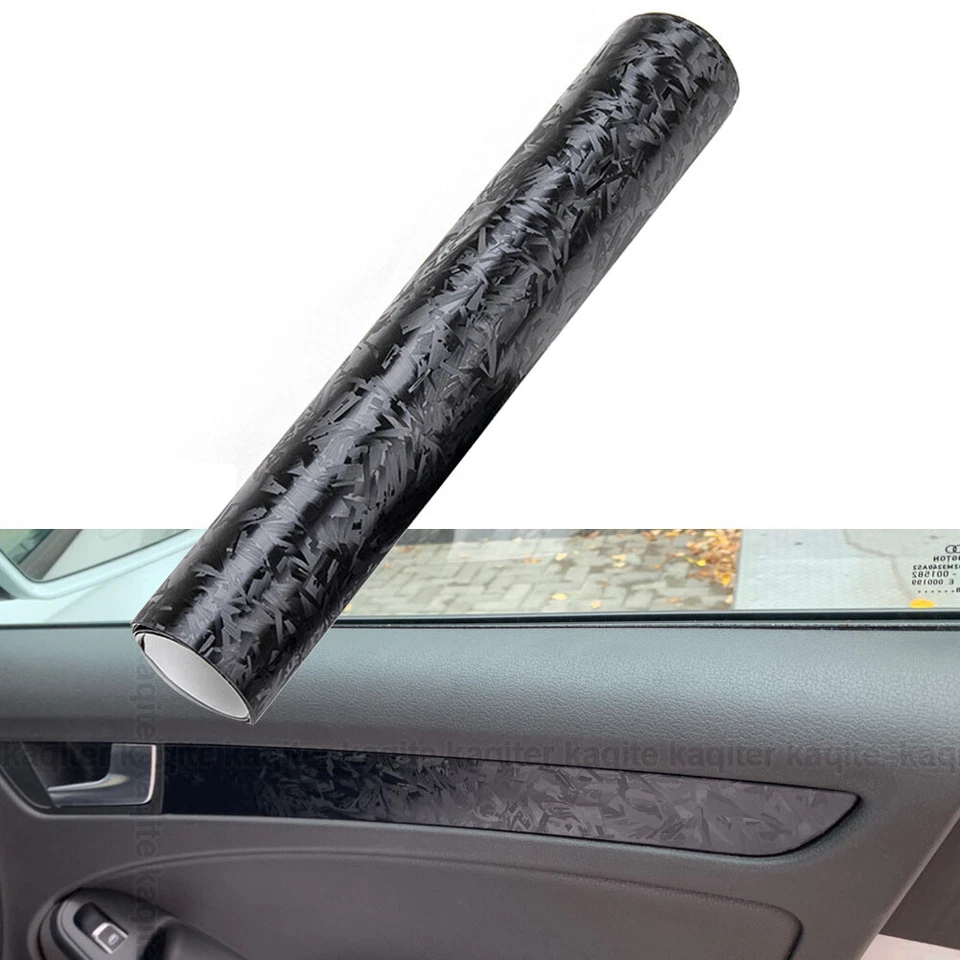 Calcomanías adhesivas de fibra de carbono mate película de vinilo forjado 3D para envolver motocicletas automóviles Foto 1 de 4