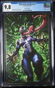 Death of Venomverse #2 CGC 9.8 1:100 Derrick Masticable Variante VIRGEN 1er Veneno Infantil - Imagen 1 de 2