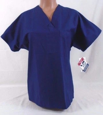 Blusa esfoliante Barco Scrub Gear manga curta gola V índigo tamanho XS SG101 744K - Imagem 1 de 4