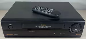 Parts/Repair Only EATS TAPES Powers On Memorex MVR2040 VCR w/ Remote VHS Player - Picture 1 of 15