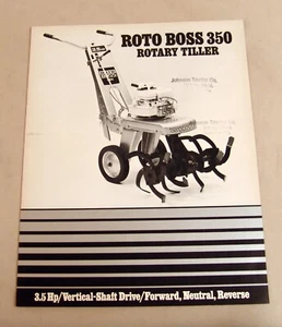 Vintage White Outdoor Products Model 350 Tiller Adverting Brochure-Ca 1970's! - Picture 1 of 2