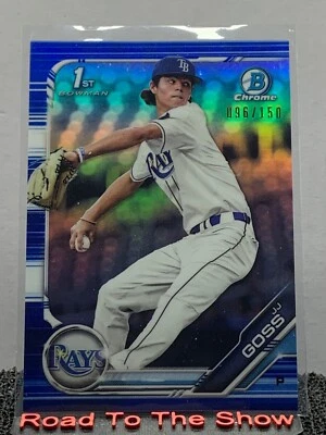 2019 Bowman Draft - Chrome Blue Refractor #BDC-61 JJ Goss /150 RC - Image 1 of 3