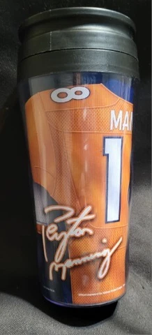 Denver Broncos Peyton Manning Tervis Tumbler 20 oz Double Wall Insulated Cover