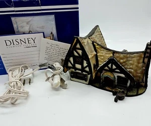 Forma Vitrum Disney Lighted Village 7 Dwarfs' Cottage Snow White in Box with COA - Picture 1 of 21