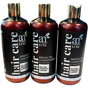 Art Naturals - Argan Oil Conditioner / All Hair Types - 16 fl oz - LOT of 3 - Picture 1 of 3