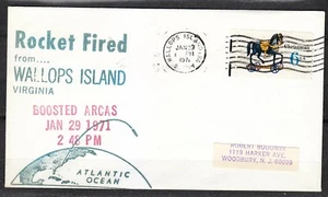 United States 1971 Jan 29 space cover Rocket Fired from Wallops Island NASA - Picture 1 of 1