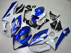 Kit de carenado de carrocería molde de inyección ABS azul blanco para Suzuki GSXR1000 2005-2006 - Imagen 1 de 8